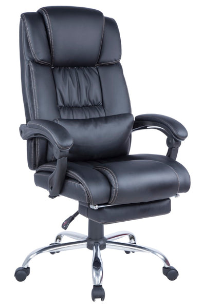 Chintaly Modern Ergonomic Computer Chair w/ Extendable Footrest