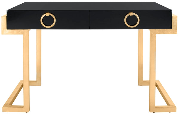 Safavieh Maia 2-drawer Lacquer Desk Black